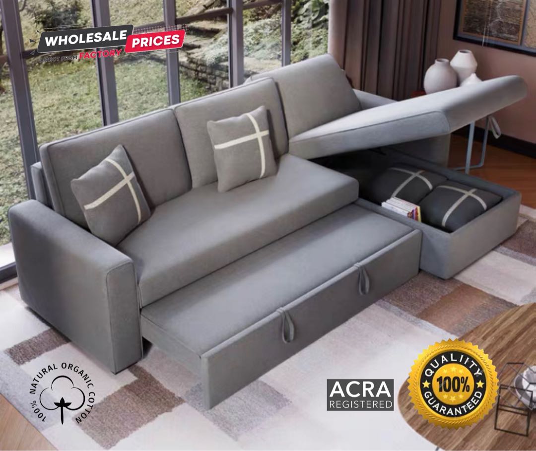 3 seater king size marco multi functional sofa bed 3 way transformable configurations in high quality cotton fabric non sectional sectional l shape cx7615 furniture home living furniture sofas on carousell