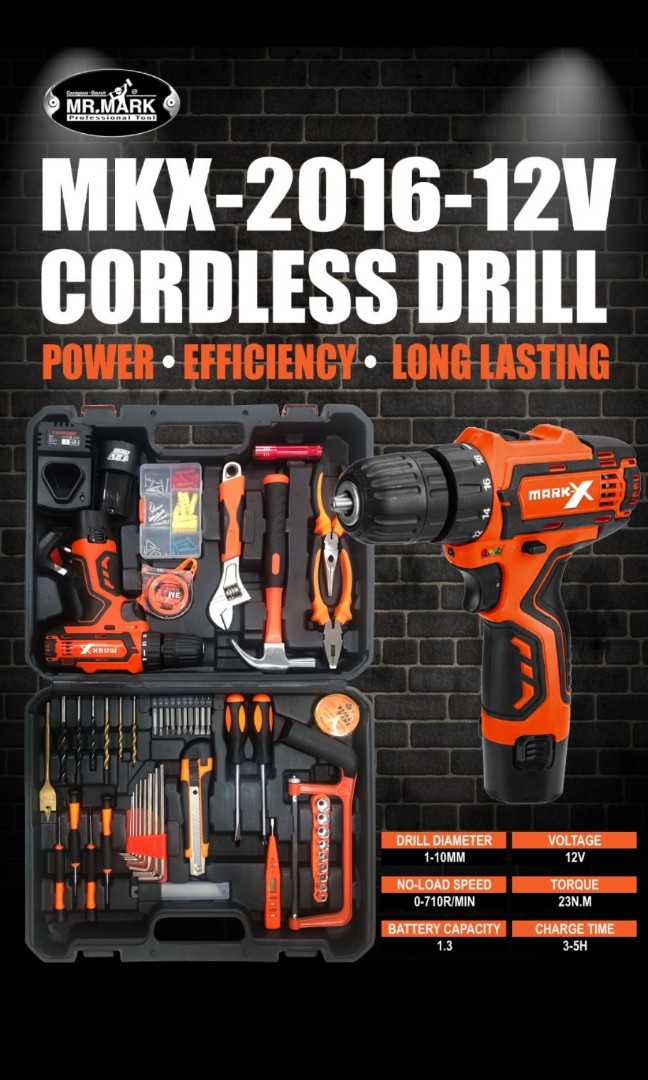 Mark x sales cordless drill