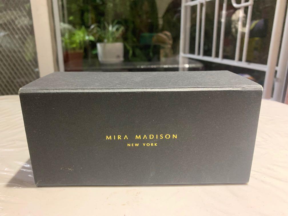 Mira Madison Shades (Category: Sunglasses & Eyewear) located in Mandaluyong City. Submitted by malola (Listing ID 1087385796, Image 1). Description: Mira Madison New York With box, sun glass case, wiper & sunglasses.