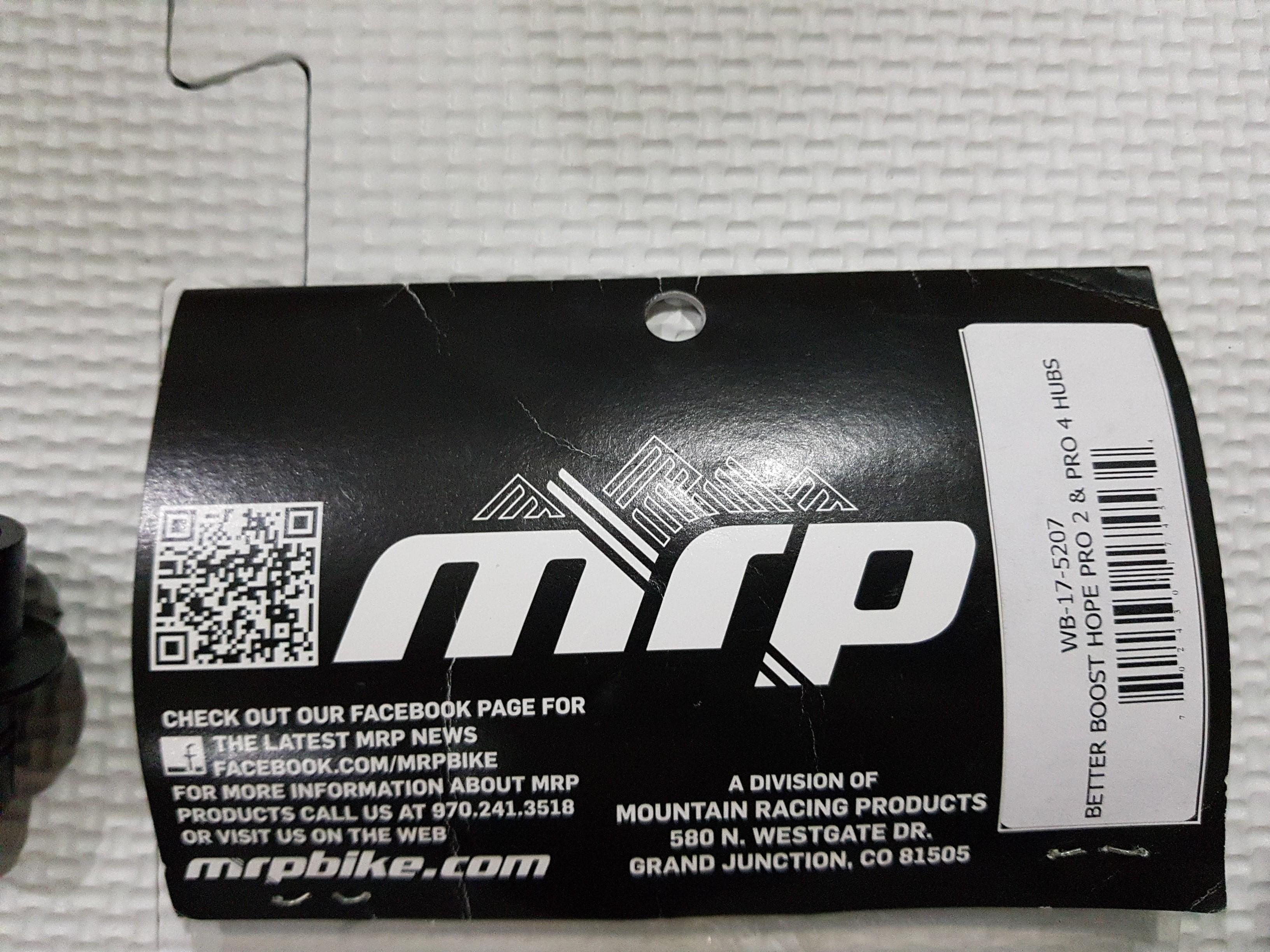 MRP Better Boost Adapter Kit for Hope Pro 2 & 4 NonBoost Front Hub