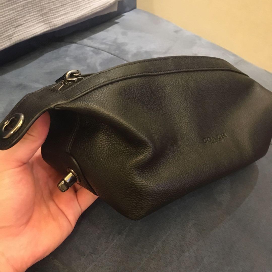 Coach leather online dopp kit