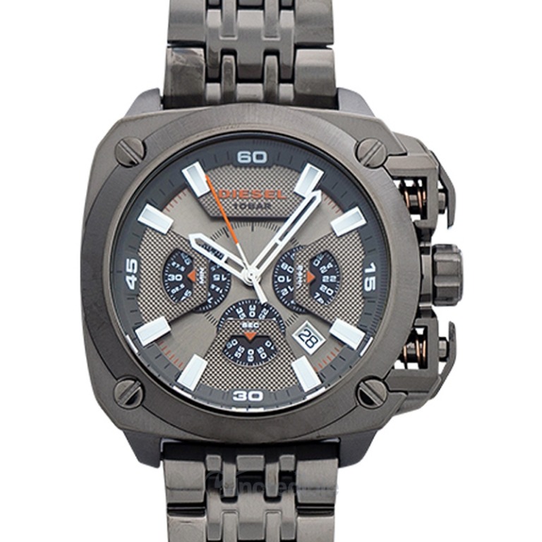 NEW Diesel BAMF Chronograph Grey Dial Grey Ion plated Men s DZ7344 Luxury Watches on Carousell