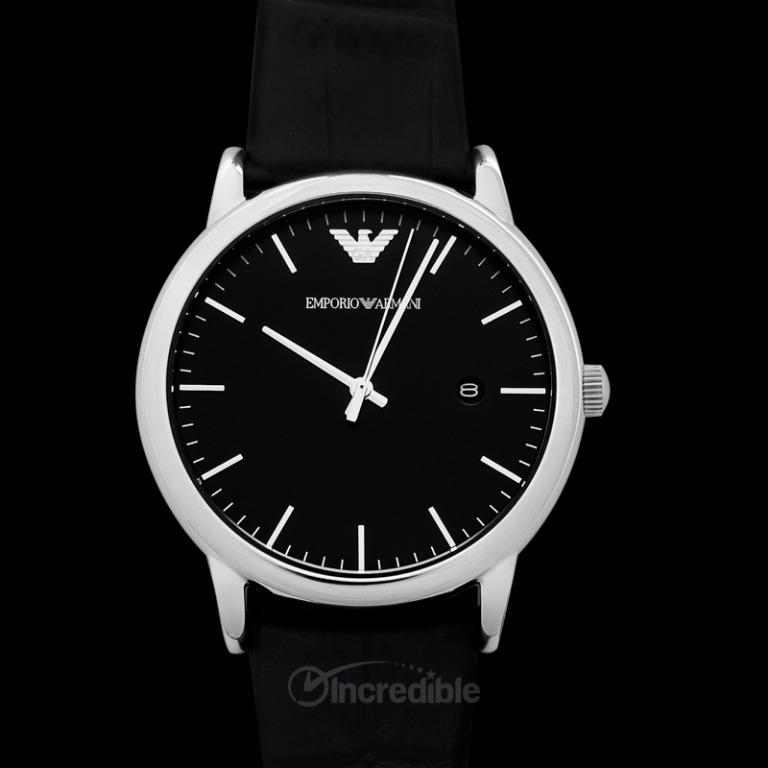NEW] Emporio Armani Luigi Black Dial Men's Watch 43MM AR2500