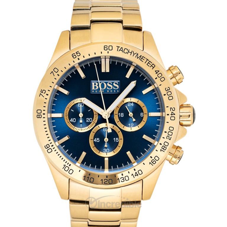 NEW Hugo Boss Ikon Chronograph Quartz Blue Dial Men s Watch HB1513340 Luxury Watches on Carousell