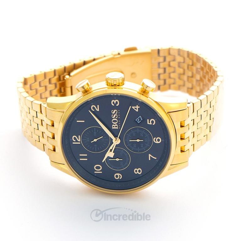 Hugo boss gold navigator watch deals