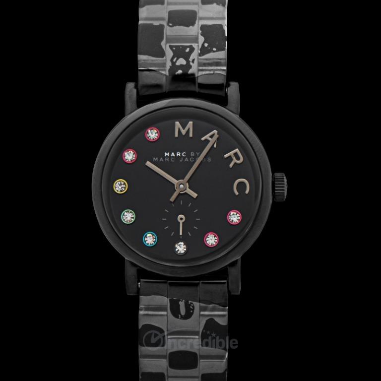 Marc Jacobs Baker Black Dial Black Stainless Steel Strap Watch for Women -  MBM3425