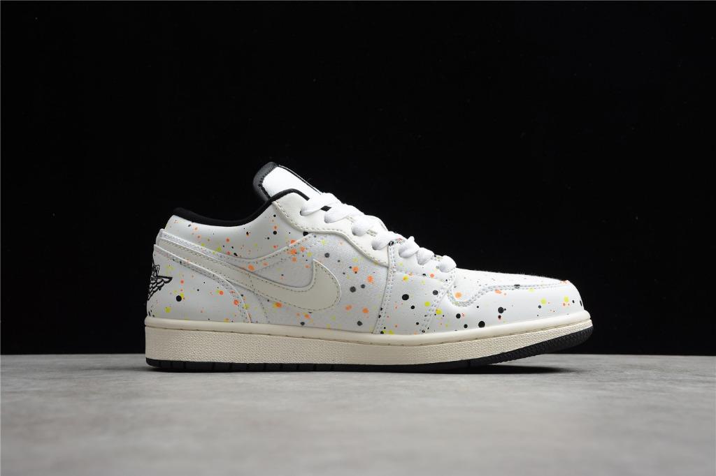 NIKE Air Jordan 1 Low Paint Splatter DM3528 100 MEN WOMEN shoes