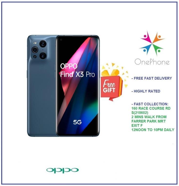 Oppo Find X3 Pro 5G 256GB/12GB (5 FREE GIFTS) Price in Singapore