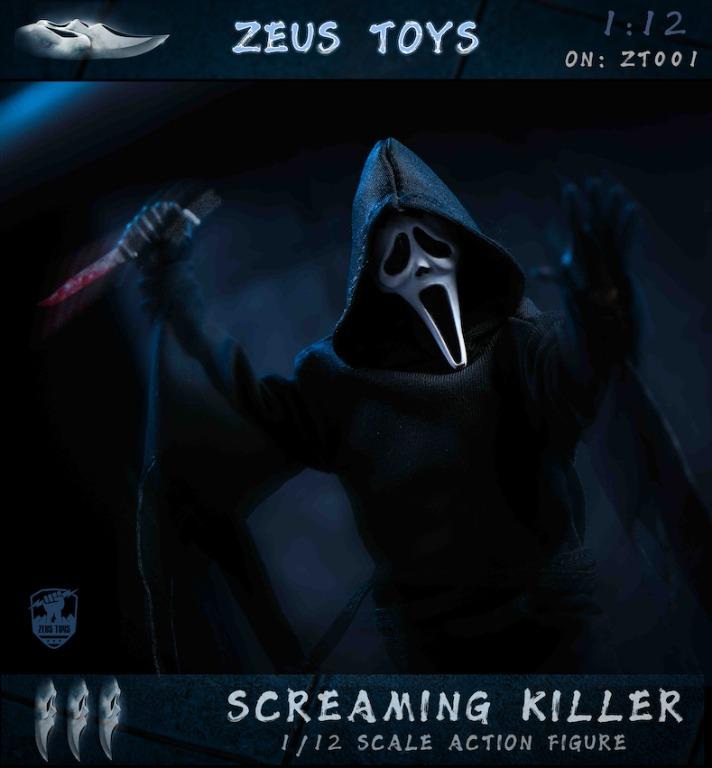 [In Stock] ZEUS TOYS ZT01 SCREAMING KILLER/GHOSTFACE 1:12