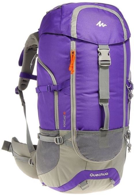 Uitrusting vergaan faillissement QUECHUA by Decathlon Forclaz 50 Backpack / hiking bag Purple, Men's  Fashion, Bags, Backpacks on Carousell