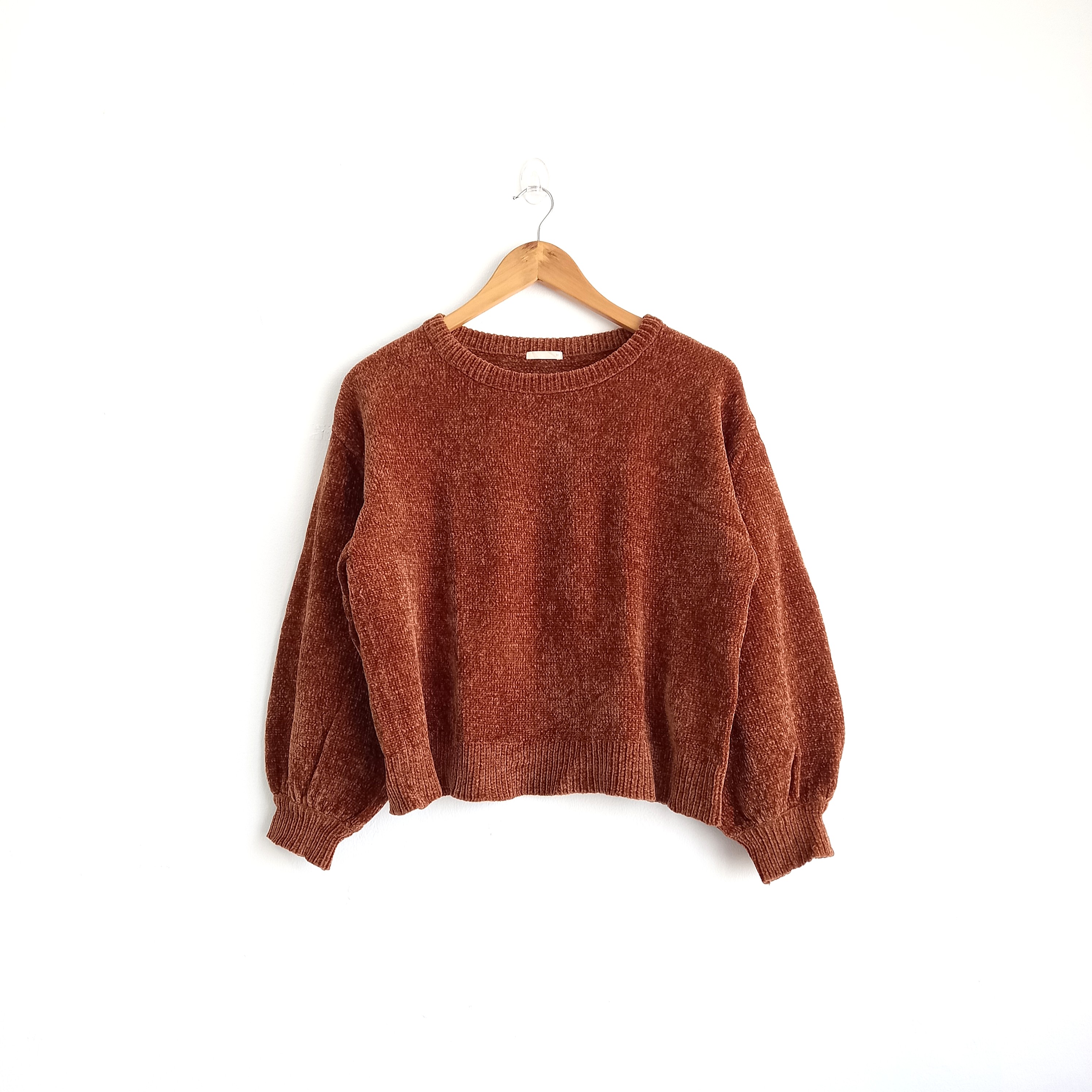 Rust chenille sweater, Women's Fashion 
