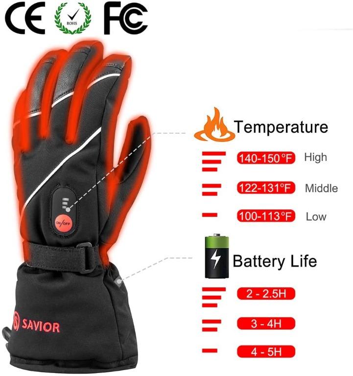 battery heated motorcycle gloves