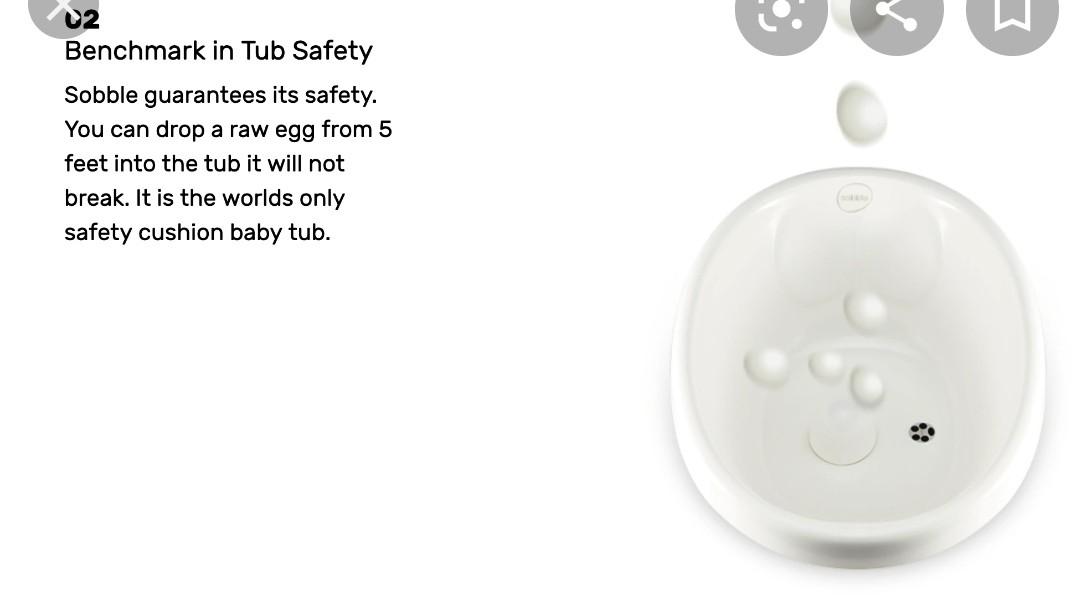 Sobble premium bathtub baby gift Babies Kids Nursing Feeding