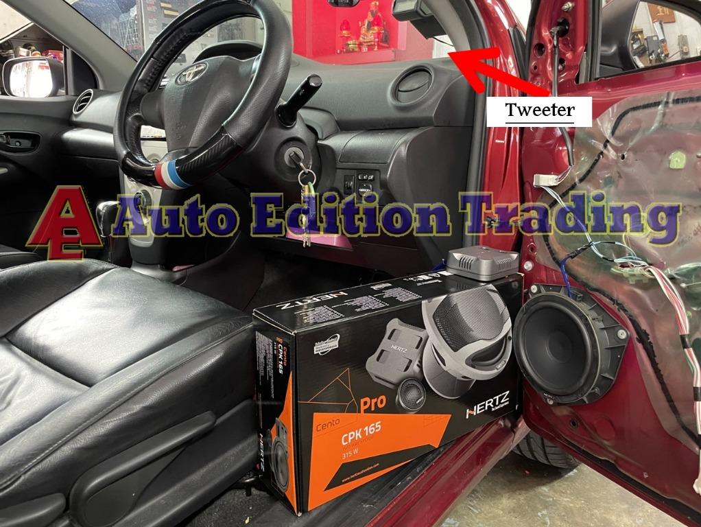 Speakers upgrade on Toyota Vios 2008 By our team of professional