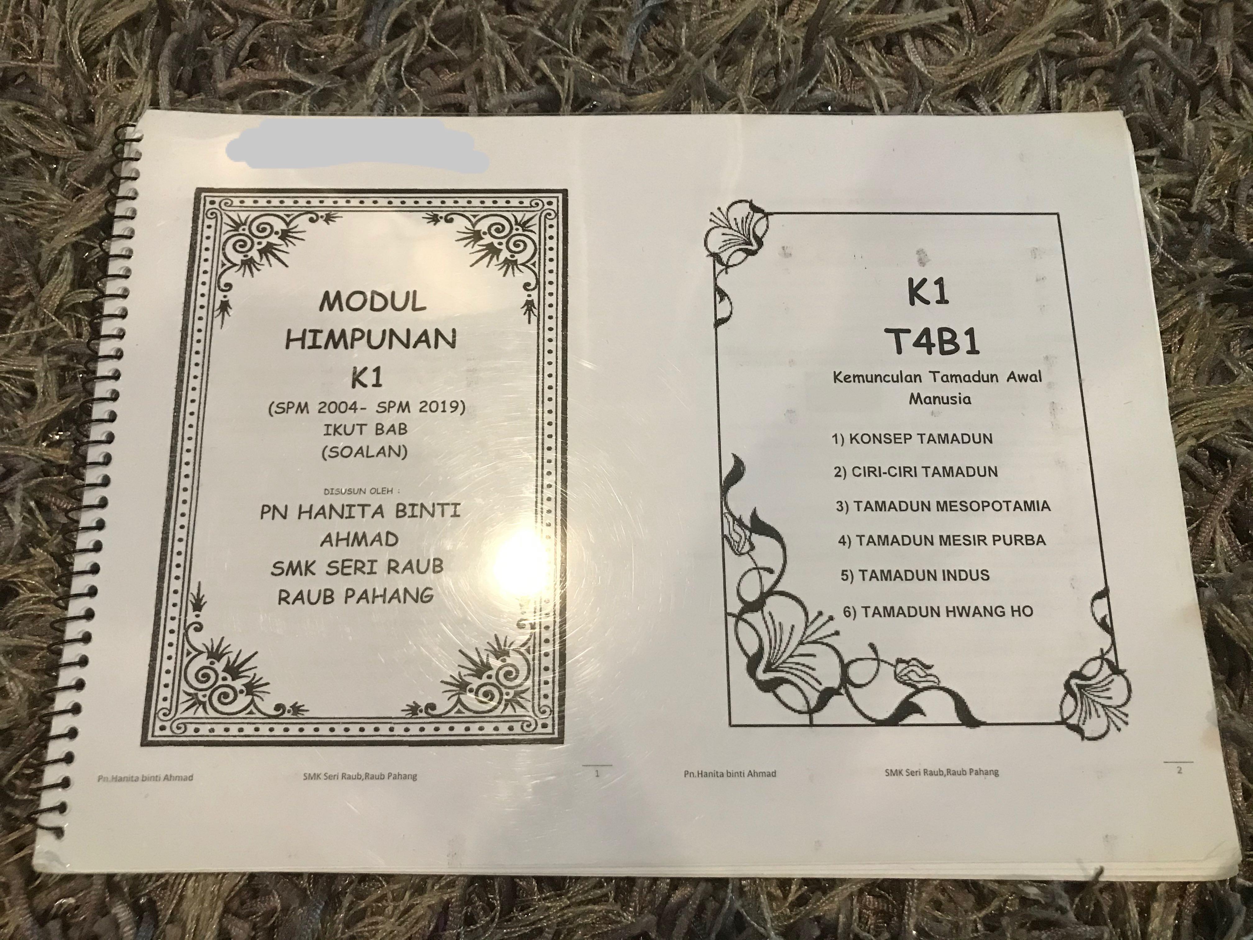 Spm Sejarah Past Year Papers Arranged By Topic Books Stationery Books On Carousell