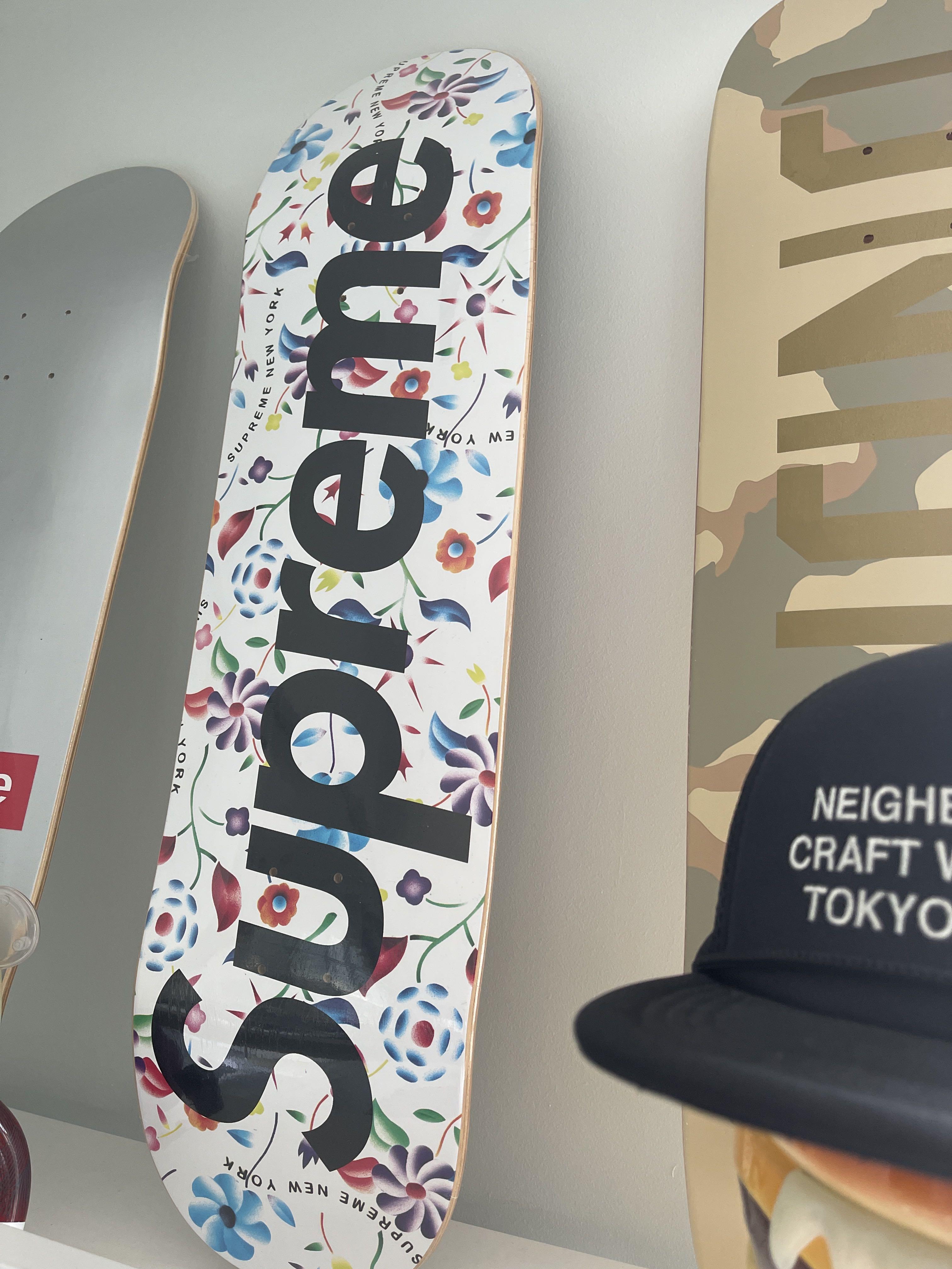 Supreme airbrush clearance floral skateboard