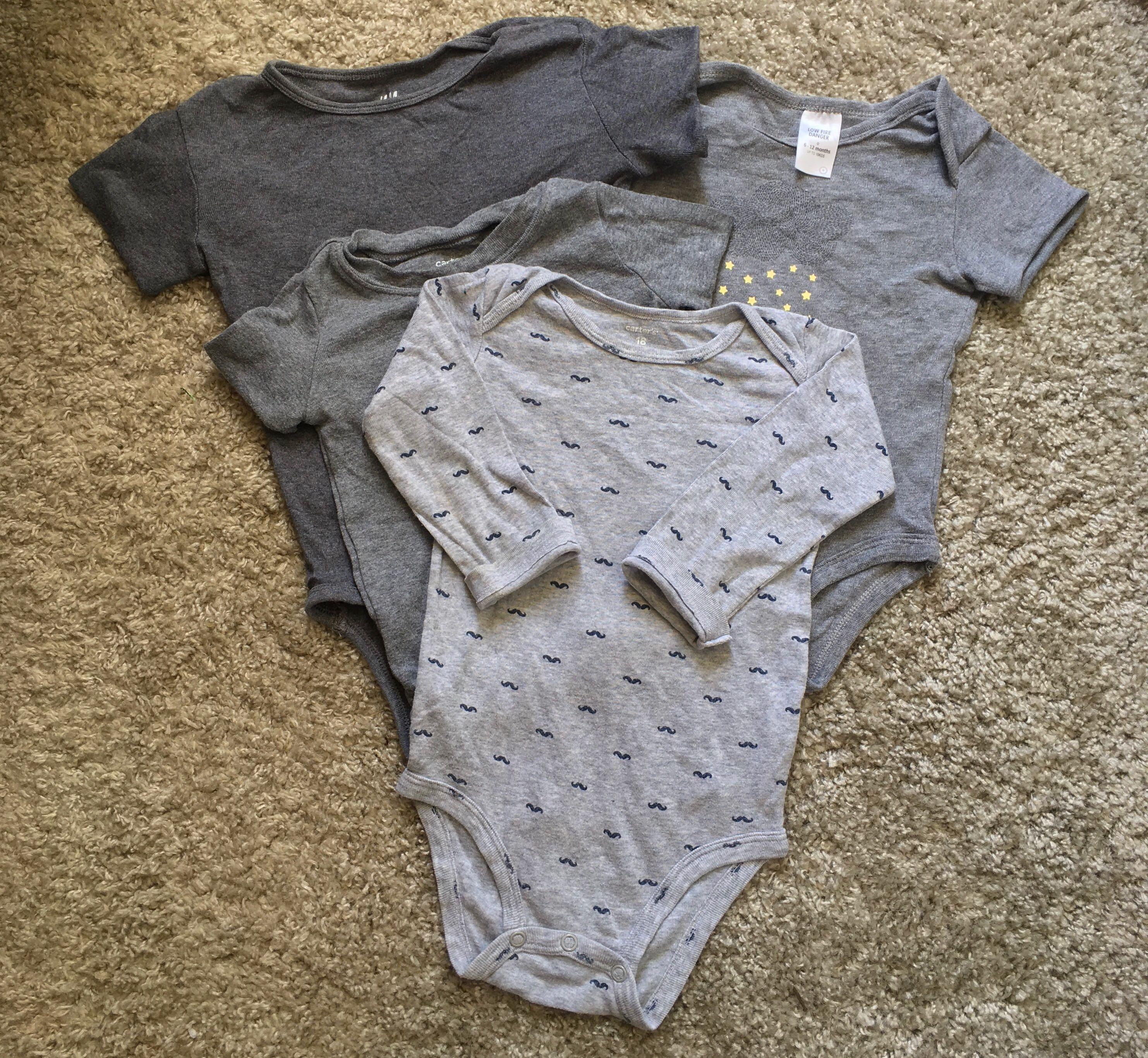 Take All unisex 6-24M ONESIES (Category: Babies & Kids Fashion) located in Cabuyao City. Submitted by madison000 (Listing ID 1087293619, Image 1). Description: Excellent condition 6-24M.