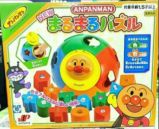 日本直送 麵包超人  形狀顏色辨認 積木 早教 玩具 Anpaman 面包超人