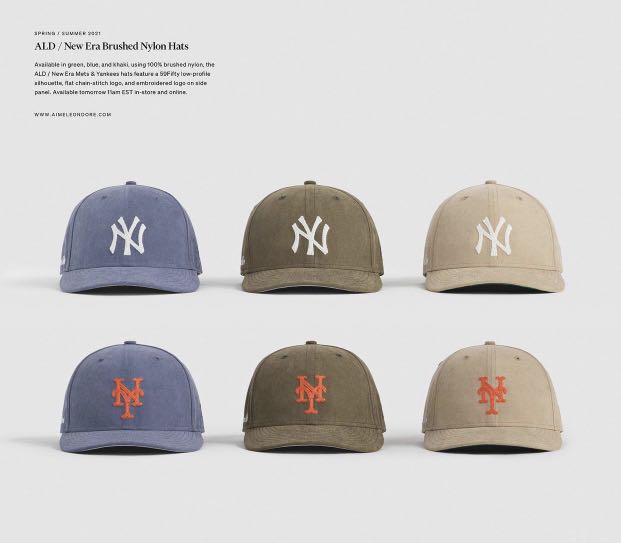 Aime Leon Dore x New Era Brushed Nylon Yankees (2021) Hat Olive