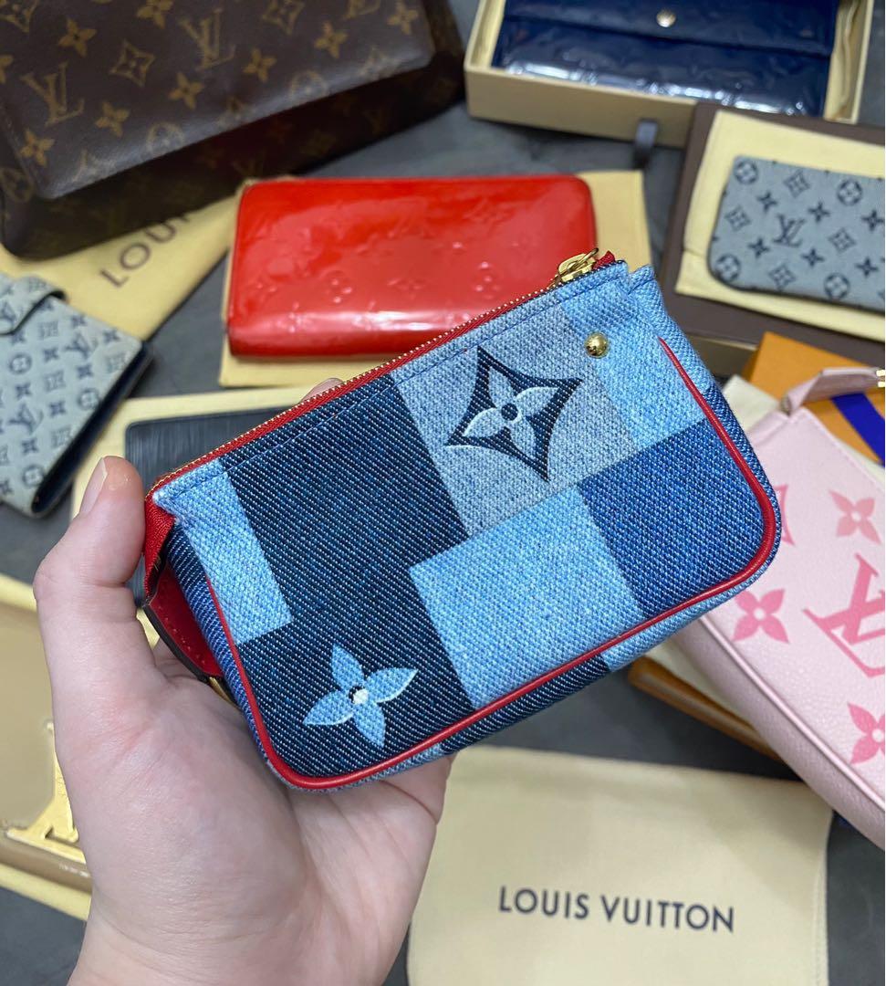 Auth LV Louis Vuitton Denim Micro Pochette (Category: Luxury Bags & Wallets) located in Makati City. Submitted by cindiorella (Listing ID 1087546428, Image 1). Description: Brand New 100% guaranteed authentic Complete inclusions Unavailable & discontinued in stores.