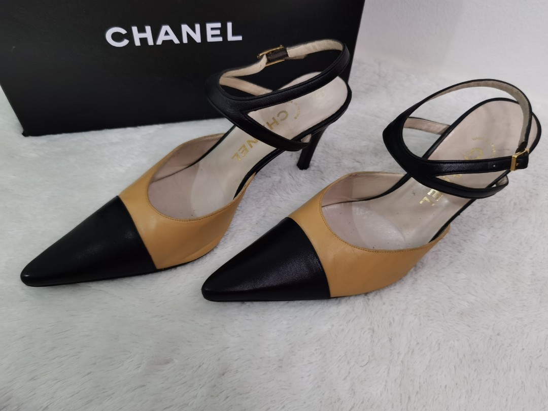 Authentic CHANEL shoes ankel strap, Luxury, Sneakers & Footwear on Carousell