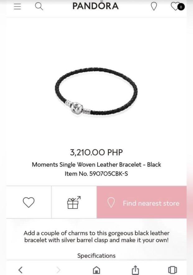Authentic Pandora Black Tassel & Leather Bracelet (Category: Bracelets) located in Imus. Submitted by _leighhh (Listing ID 1087650777, Image 2). Description: -Very Minimal Usage -Condition 10/10 -Price Negotiable ♥️ -Open for Negotiations if Orders are 3-5 Items ♥️ -Rfs: Decluttering -Exclusion of Box and Bag -Inclusion of Bracelet Jewelry.