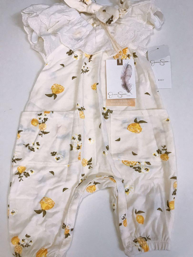 Jessica Simpson Baby Jumpsuit With Headband Set