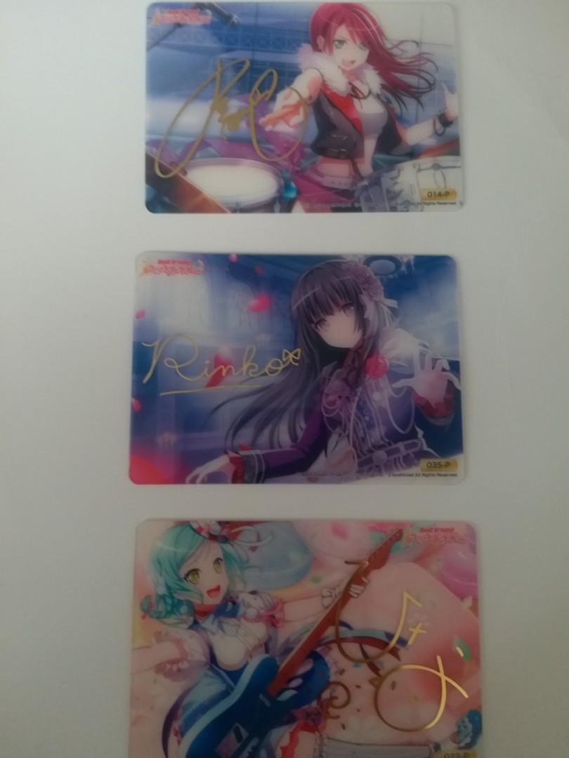 Bang Dream 簽名卡冰川日菜宇田川巴白金燐子稀有收藏卡 玩具 遊戲類 Board Games Cards Carousell