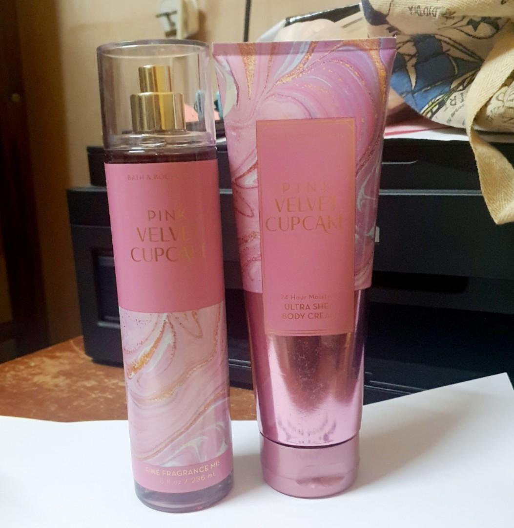 Bath and Body Works BBW Pink velvet cupcake Fragrance Mist Body Mist