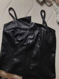 Black sleeveless with zipper