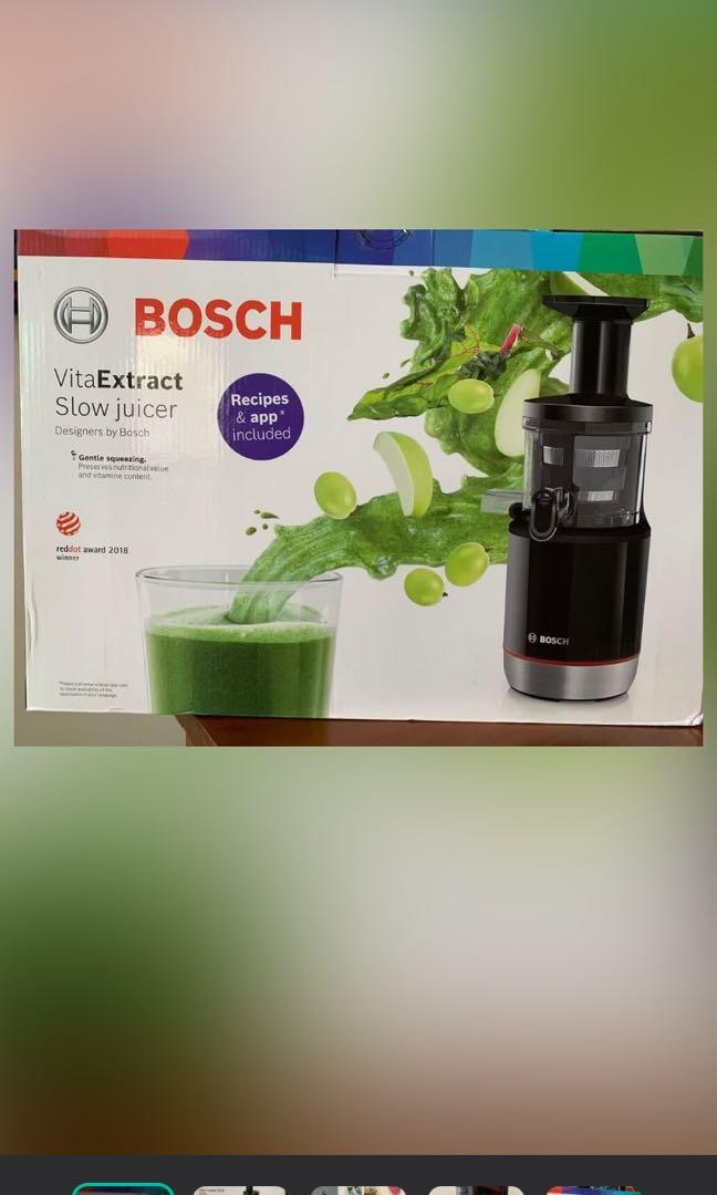 BOSCH VitaExtract Slow Juicer TV Home Appliances Kitchen Appliances Juicers Blenders Grinders on Carousell