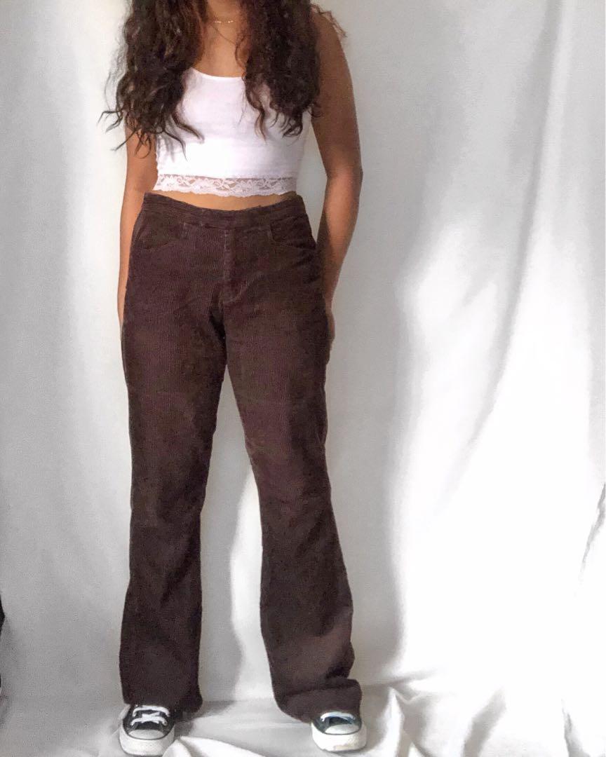 Bossini Ladies Dark Brown Corduroy Pants, Women's Fashion, Bottoms, Other  Bottoms on Carousell