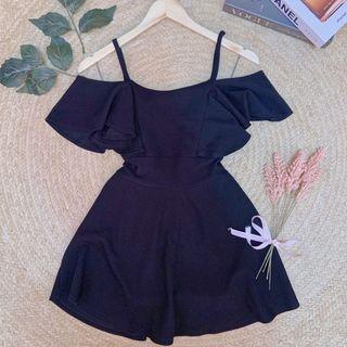 COLD SHOULDER KOREAN DRESS