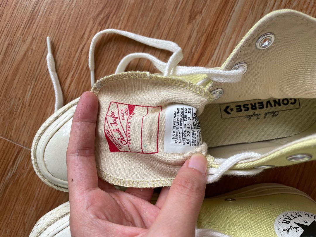 Converse Chuck Taylor All Star High Cut 70s (Category: Sneakers) located in Cainta. Submitted by imabigail (Listing ID 1087476137, Image 2). Description: Used once only Without box Rfs: decluttering.