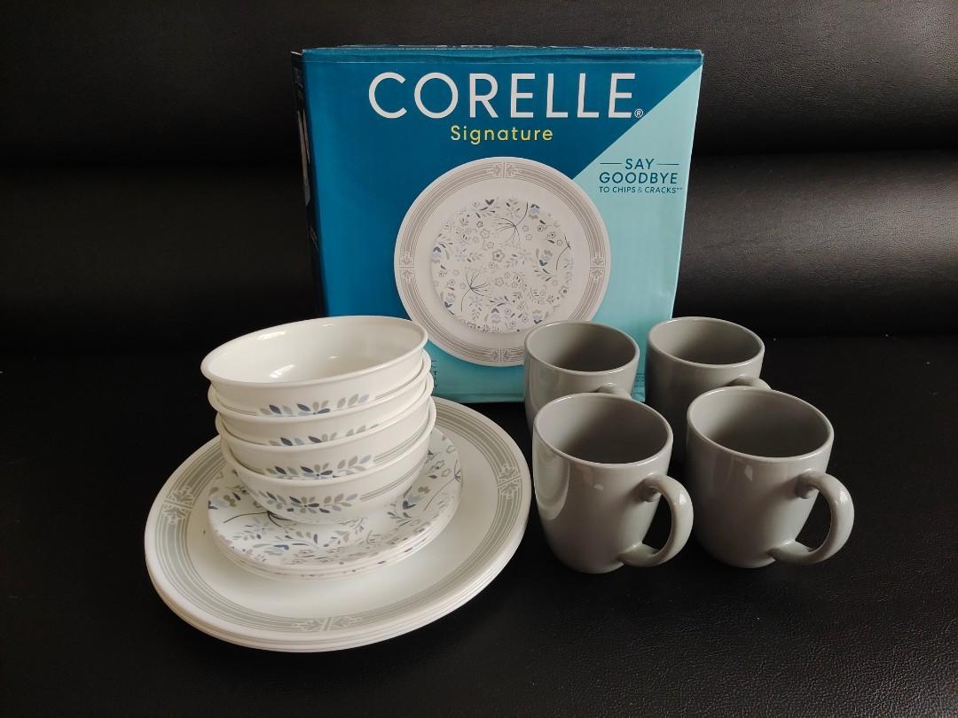 Corelle Prairie Garden Gray Dinner Plates 2024 www.alhudapk