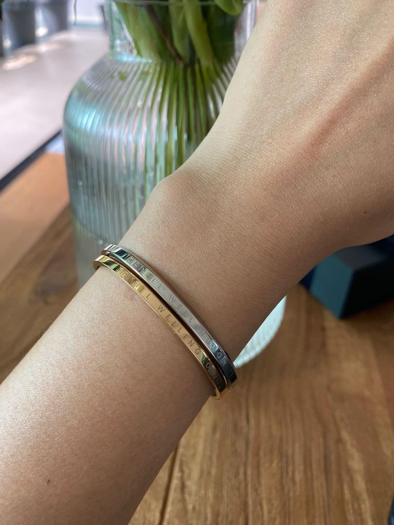 Daniel wellington clearance silver bangle