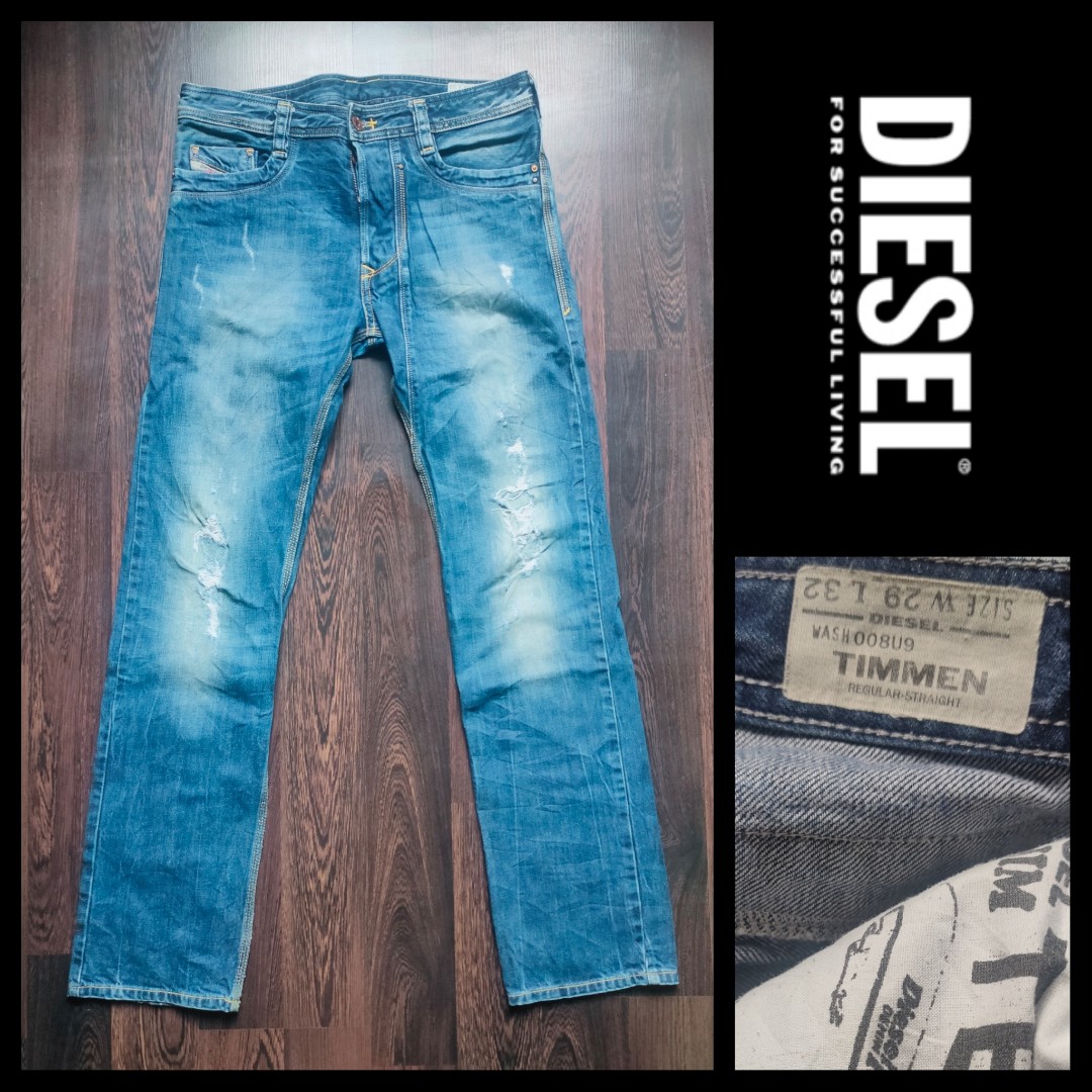 DIESEL TIMMEN JEANS, Men's Fashion, Activewear on Carousell
