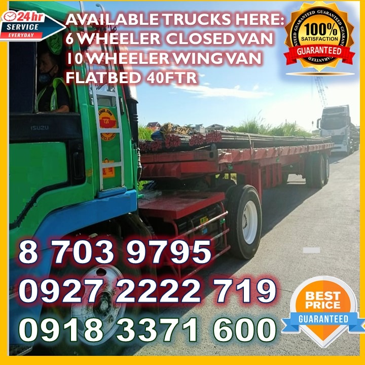 Flatbed trailer 40ftr truck for rent metro manila cavite bulacan rizal