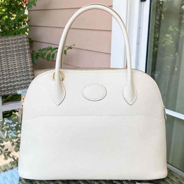 Hermes Craie Off White Bolide 27 Handbag - MAISON de LUXE