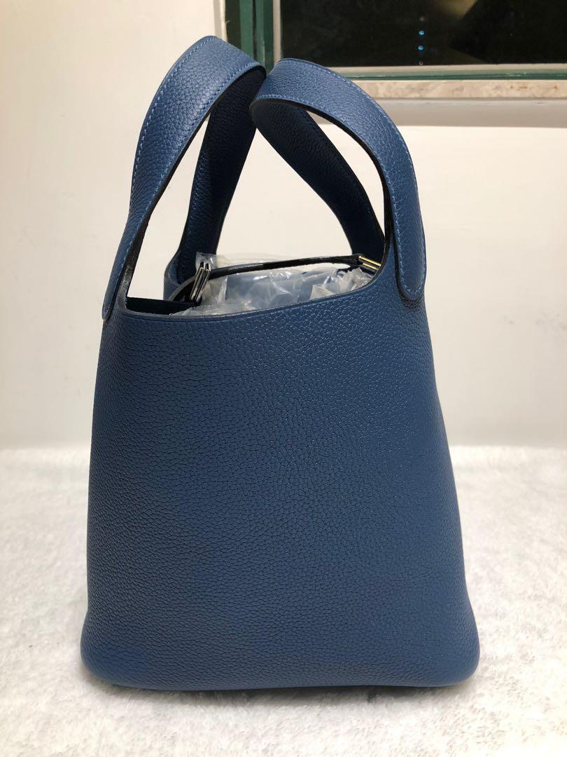 Hermes picotin 18 S4 deep blue, 女裝, 手袋及銀包, 長銀包- Carousell