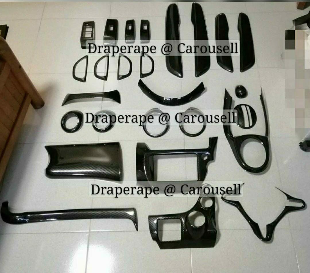 Honda Jazz Fit GE6 GE8 Interior Carbon Fiber Accessories, Car 