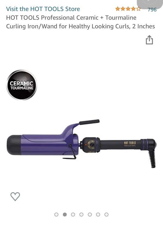 hot tools 2 ceramic tourmaline curling iron 2111