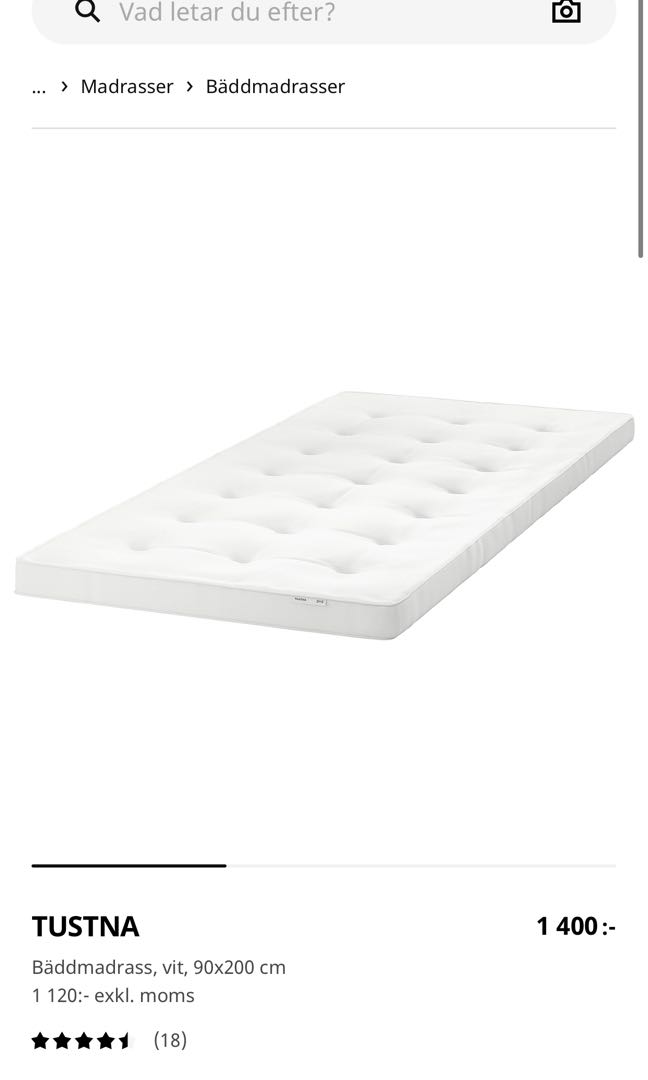 IKEA mattress topper, Furniture & Home Living, Furniture, Bed Frames