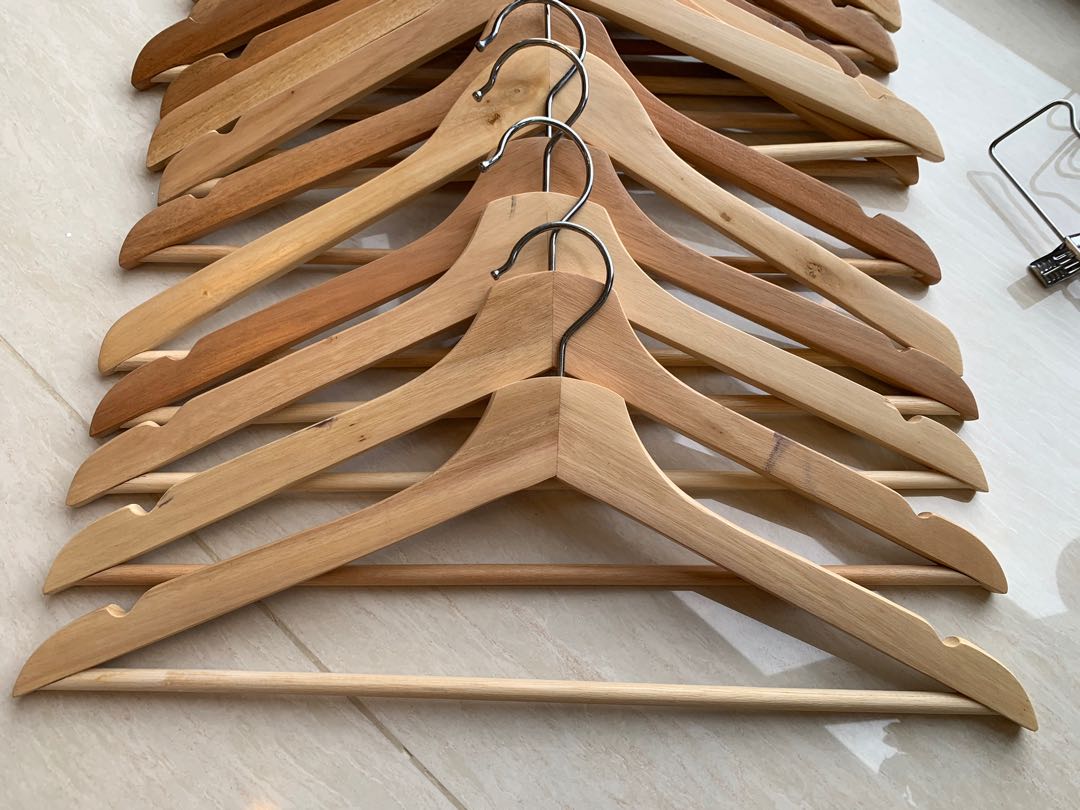 Ikea Wooden Hangers 22, Furniture & Home Living, Furniture, Shelves