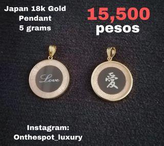 Japan 18k Gold Pendant - 5grams
