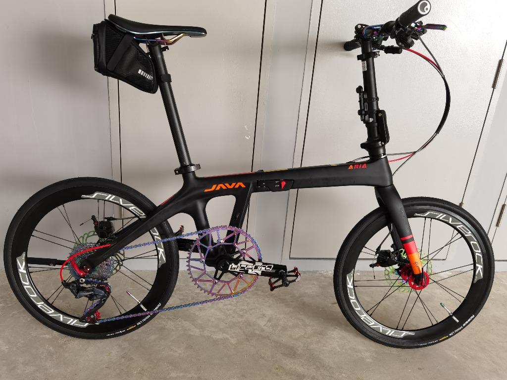 Java folding best sale bike carbon