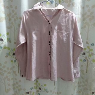 Kemeja Pink stripe