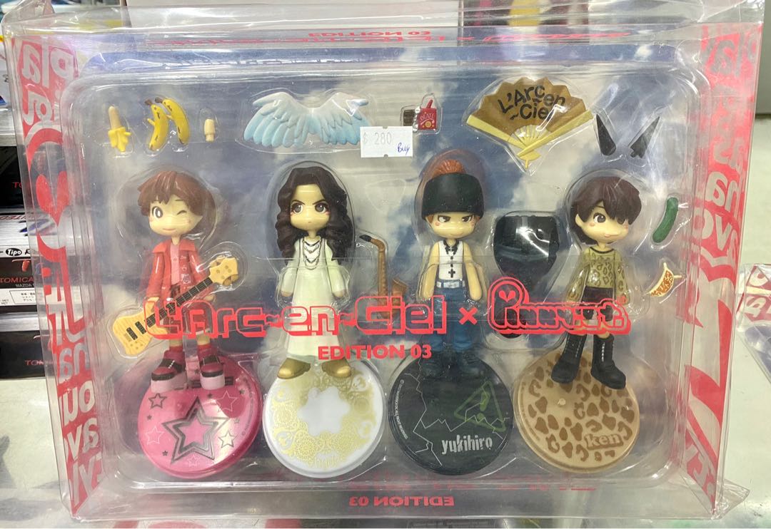 Larc En Ciel X Pinky St Edition 03 L Arc En Ciel Tetsuya Hyde Yukihiro Ken 彩虹樂團周年演唱會playable Figure Buy店 玩具 遊戲類 玩具on Carousell