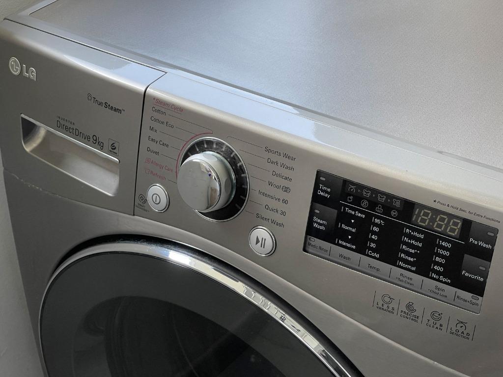 LG Direct Drive 9kg Washing Machine, TV & Home Appliances, Washing
