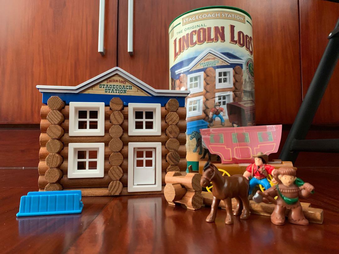 Lincoln logs stagecoach station shop
